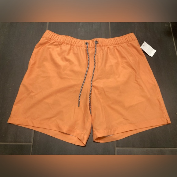 Everyday Sunday Montreal Other - 🩳 NWT - men’s size L, orange swim shorts with mesh liner, drawstring, pockets